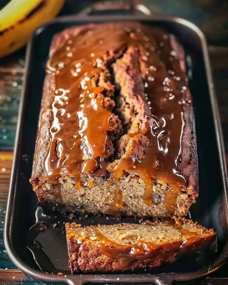 Salted Caramel Banana Bread