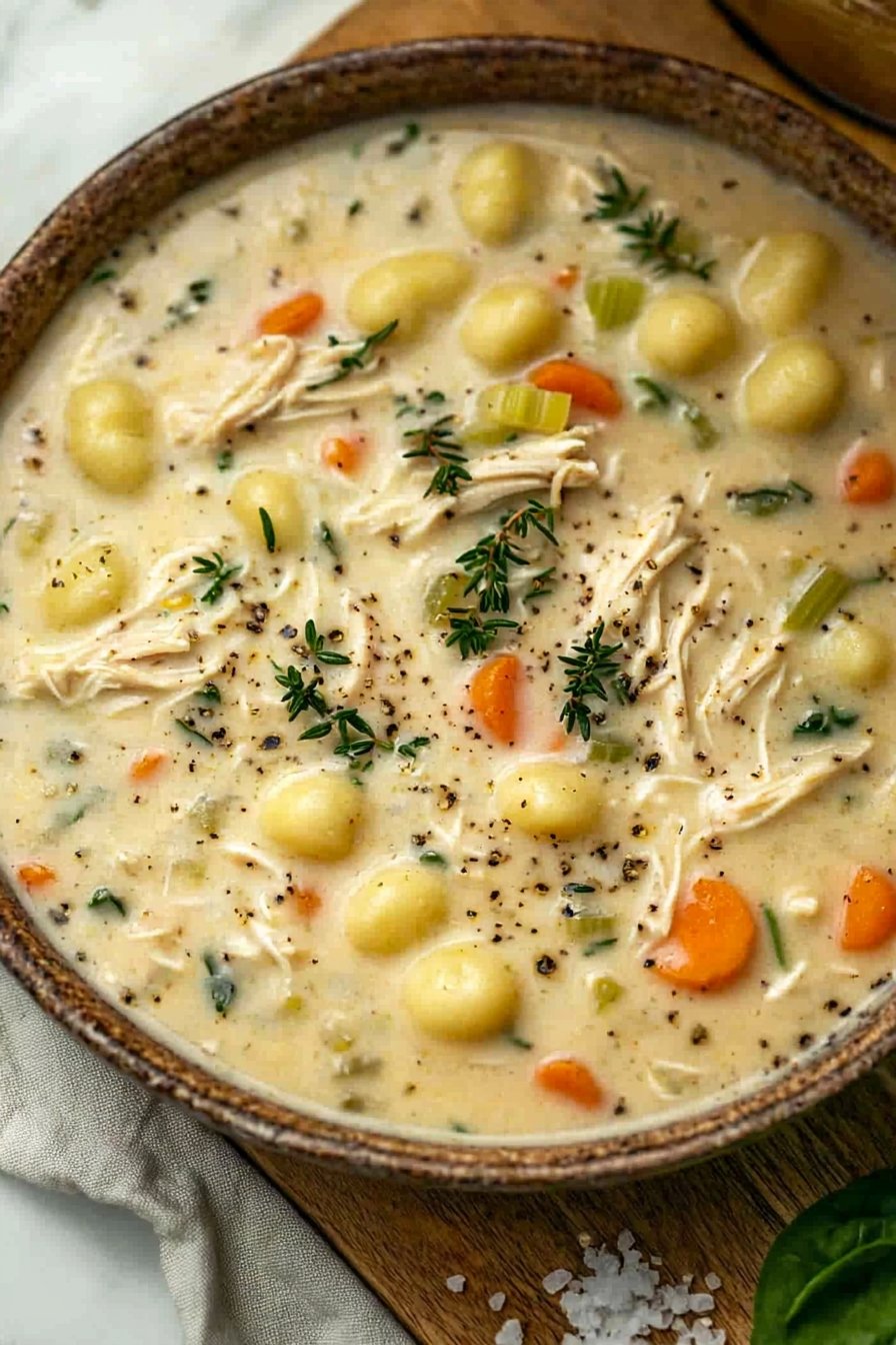 Creamy Chicken Gnocchi Soup