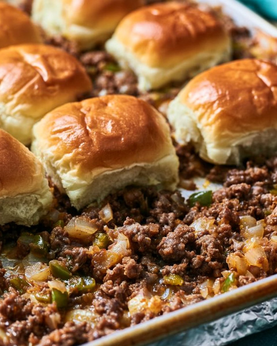 Philly Cheesesteak Sliders