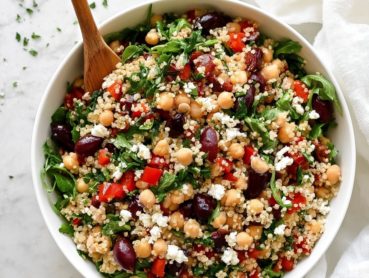 Healthy Mediterranean Quinoa Salad