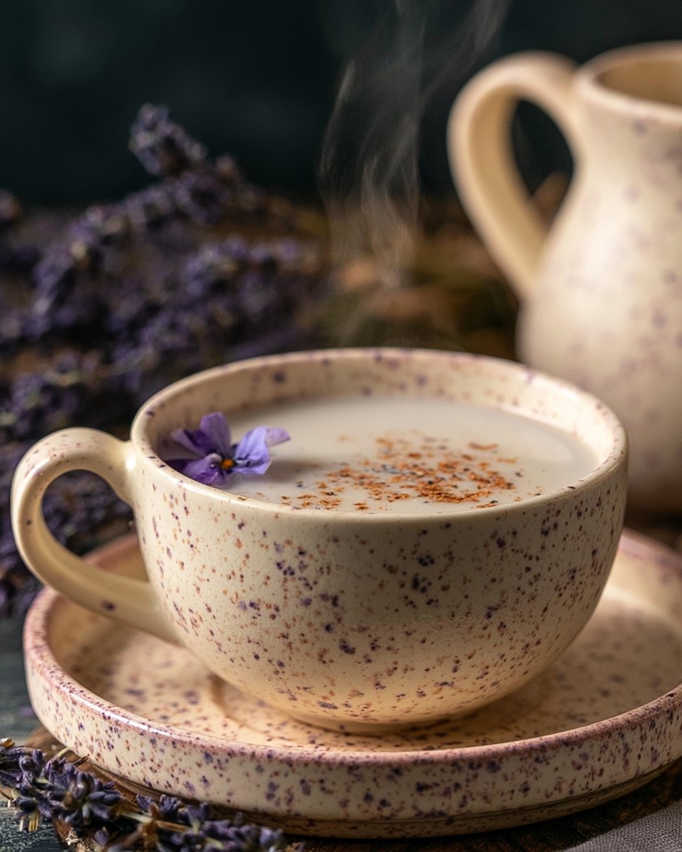 Lavender Tea with Milk