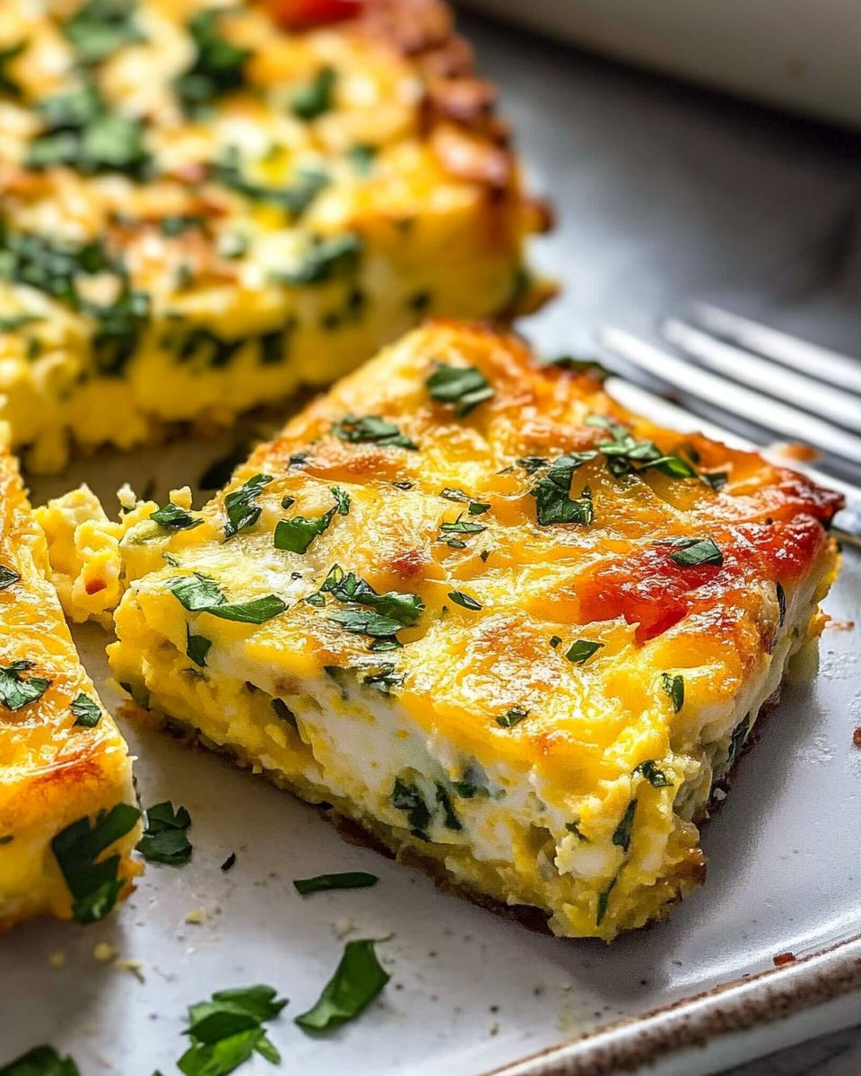 High-Protein Cottage Cheese Egg Bake