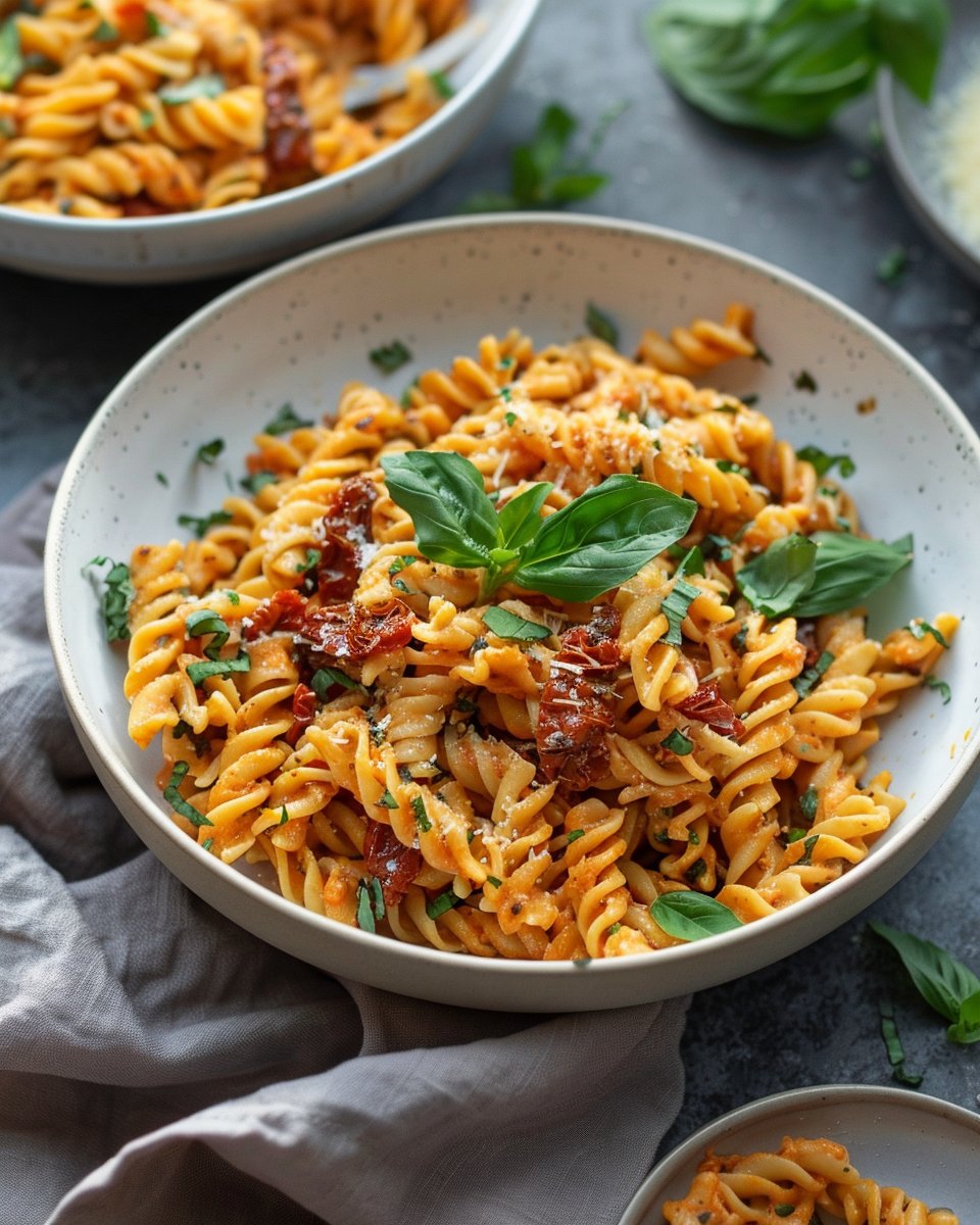 Creamy Sun-Dried Tomato Vegan Pasta