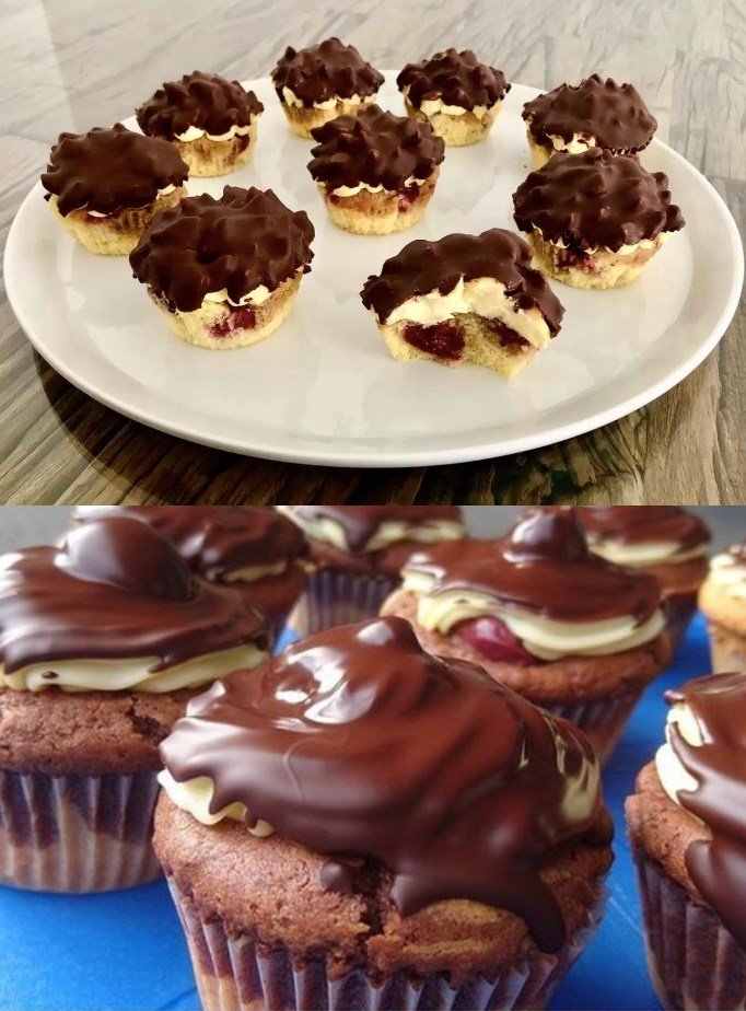 geschmackvoll – Super lecker Donauwellen Muffins – Geschmackvoll
