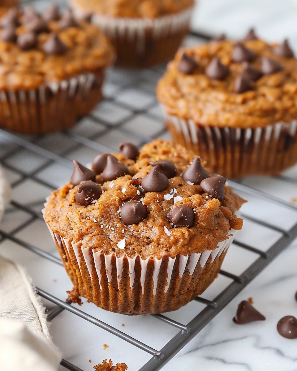Pumpkin Muffins with Chocolate Chips 2 Pumpkin Muffins with Chocolate Chips