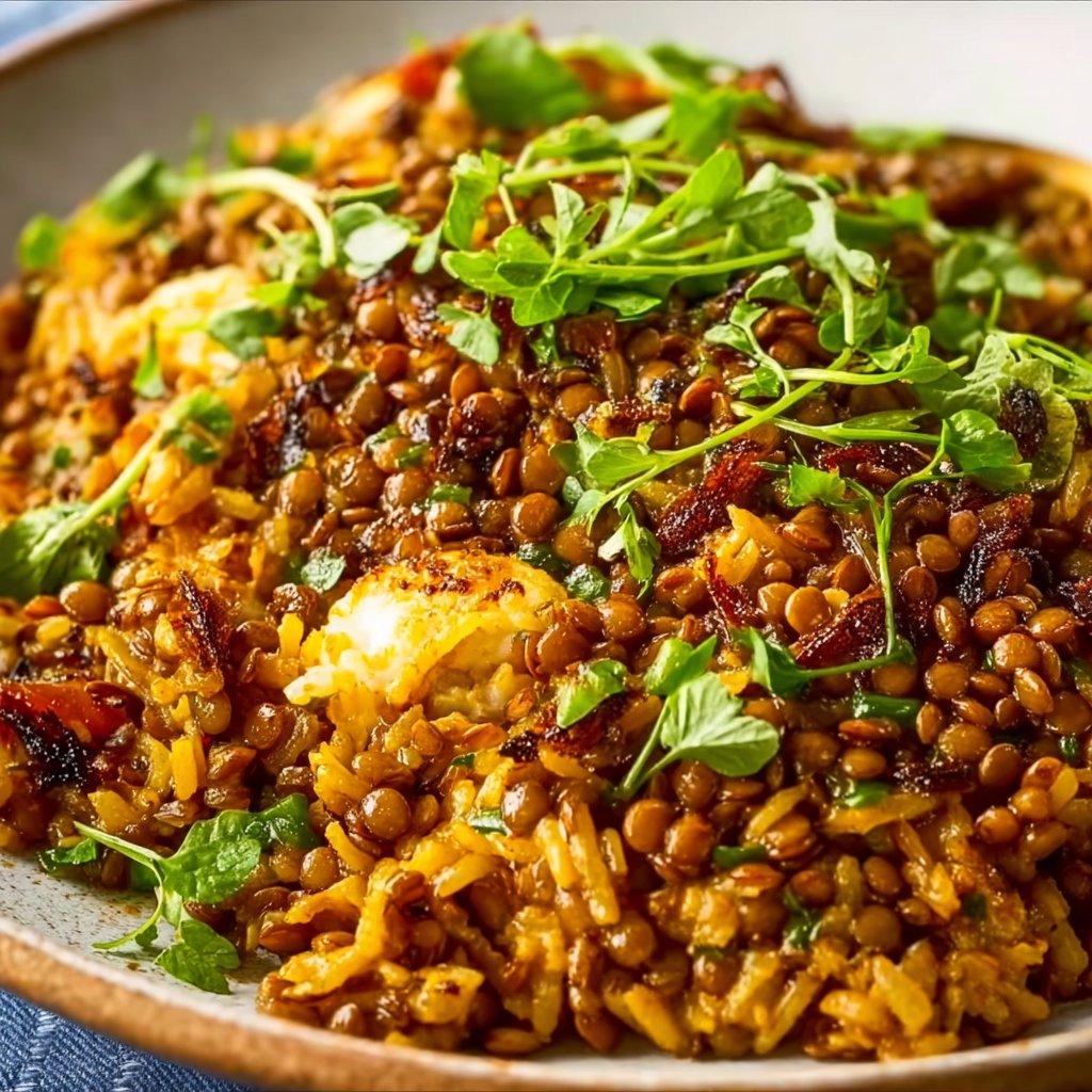 Mediterranean Lentils and Rice