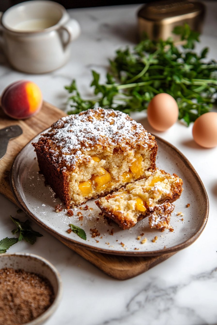 Peach Cobbler Pound Cake
