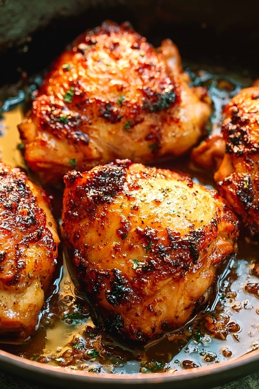Buttery Garlic Chicken Thighs Recipe 1 Garlic Butter Chicken Thighs
