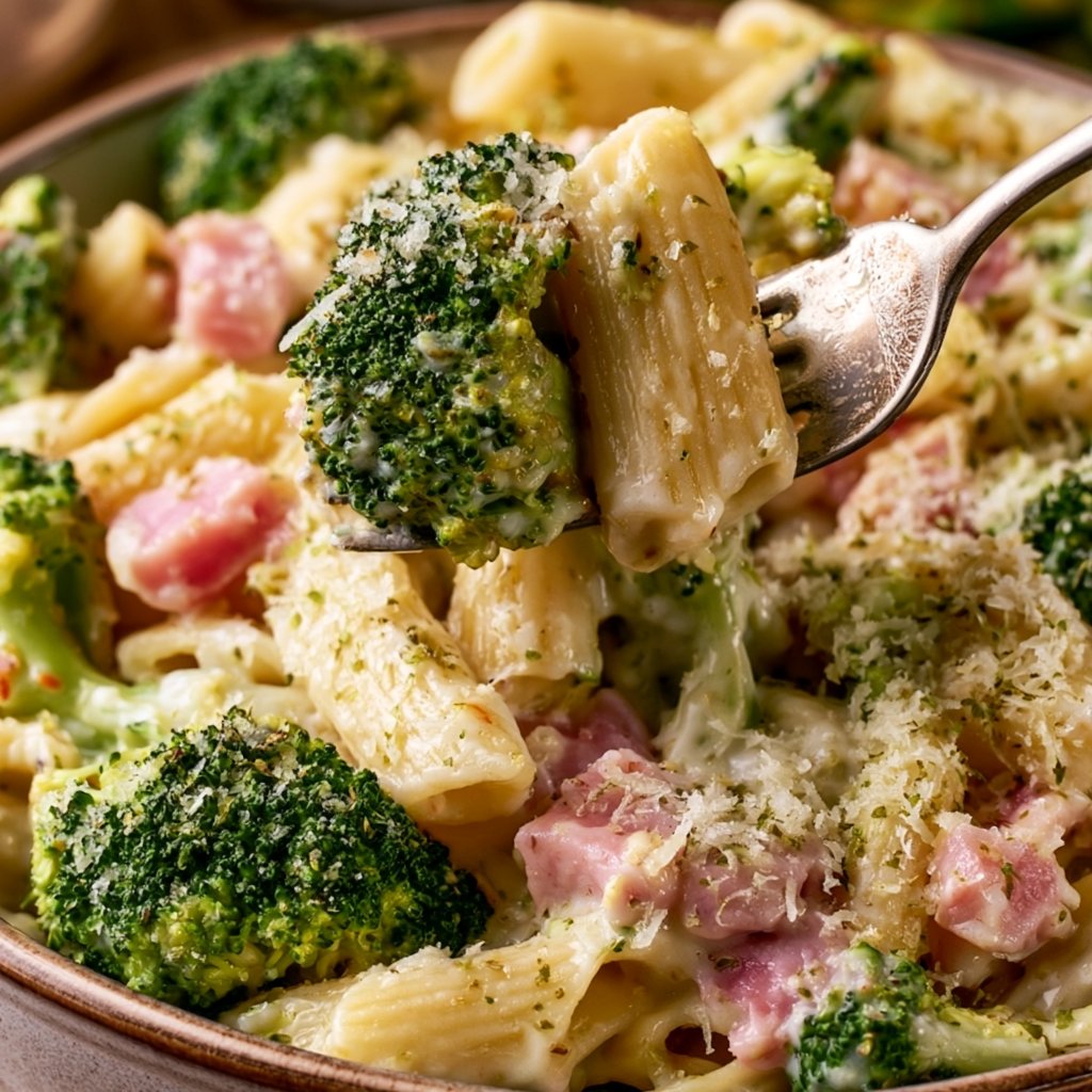 Brokkoli Schinken Pasta