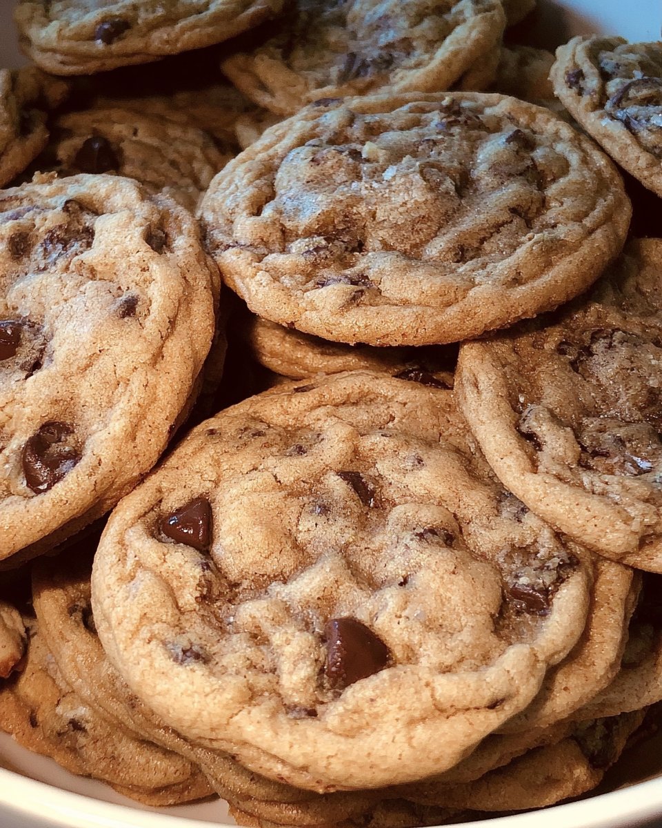 Chewy Rippled Chocolate Chip Cookies Recipe