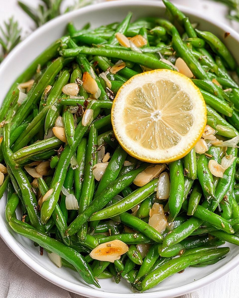 Lemony Sautéed Green Beans for a Yummy Clean Eating Approved Side Dish!