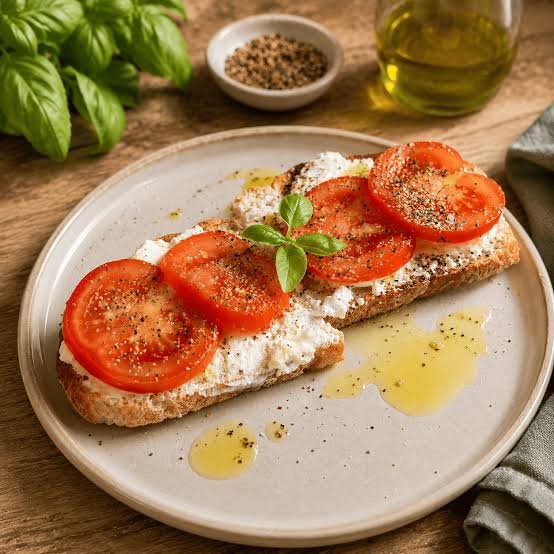 Ricotta and Tomato Sourdough Toast