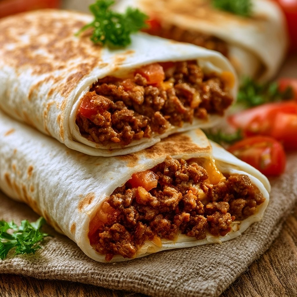 Tortilla mit Hackfleisch