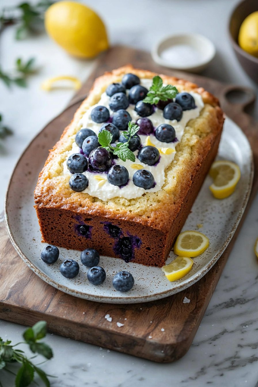 Lemon Blueberry Loaf Cake
