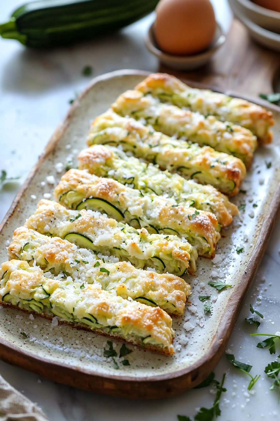 Easy Zucchini Breadsticks