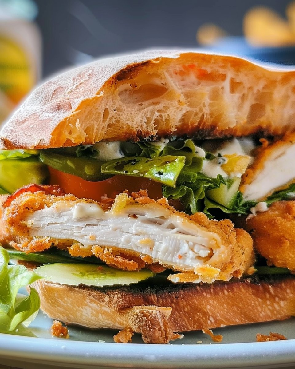 Crispy Chicken Caesar Sandwich