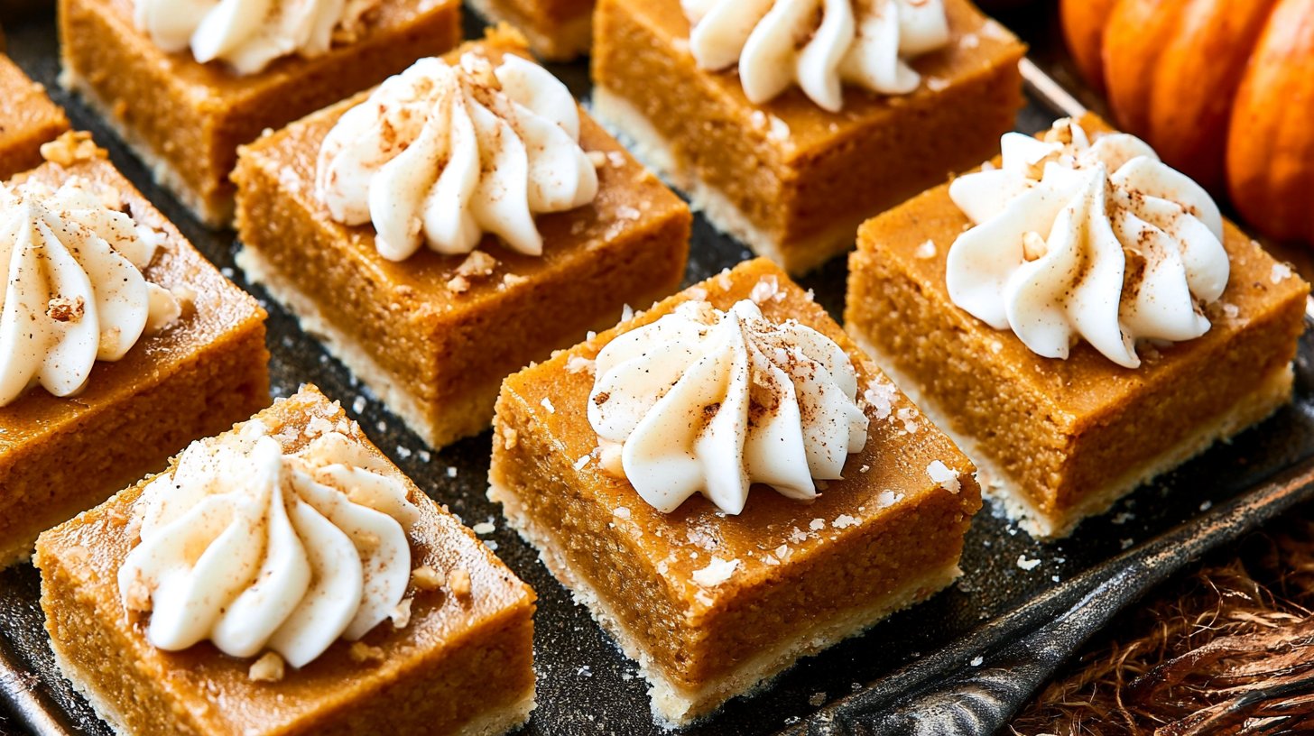 Pumpkin Pie Bars - Browned Butter Blondie
