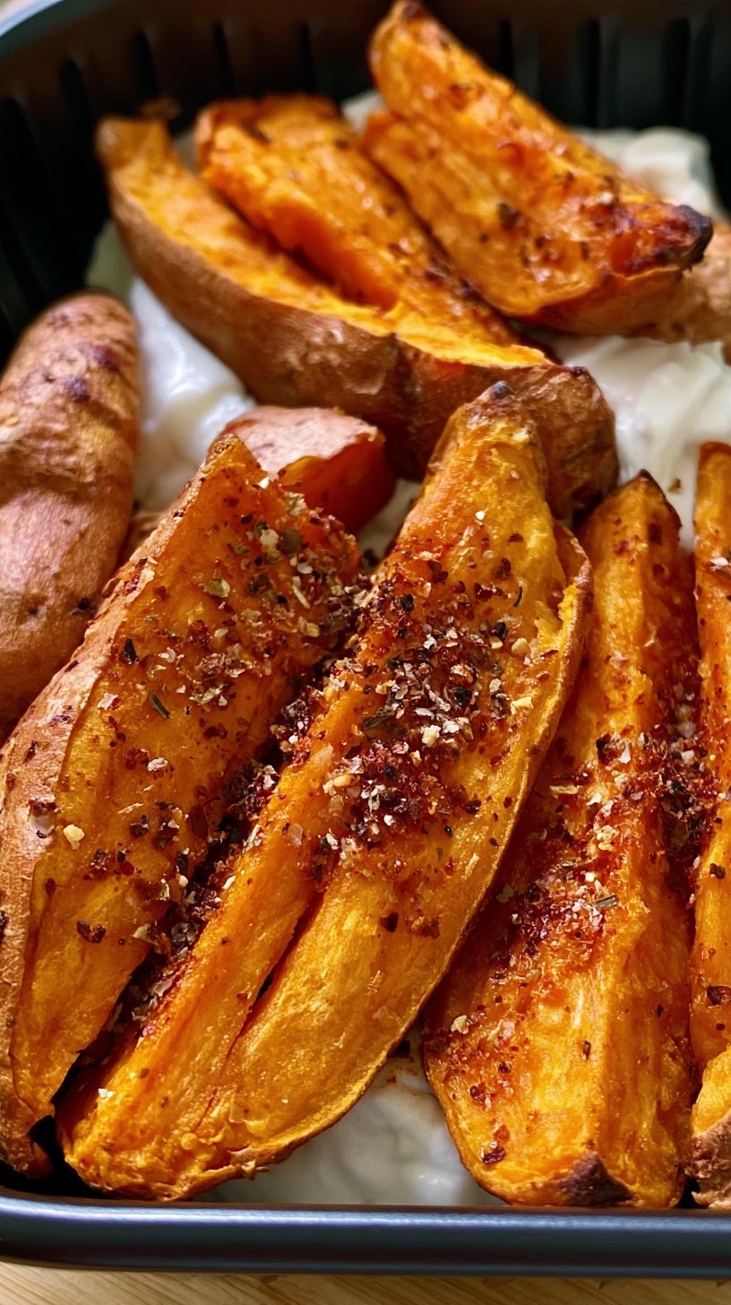 Crispy Air Fryer Sweet Potatoes