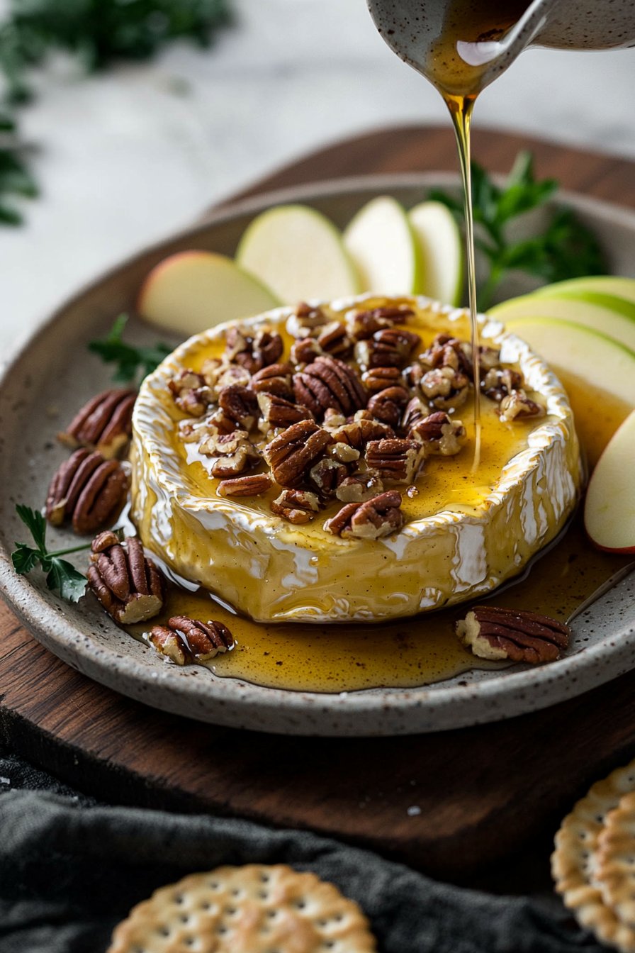 Maple Pecan Baked Brie