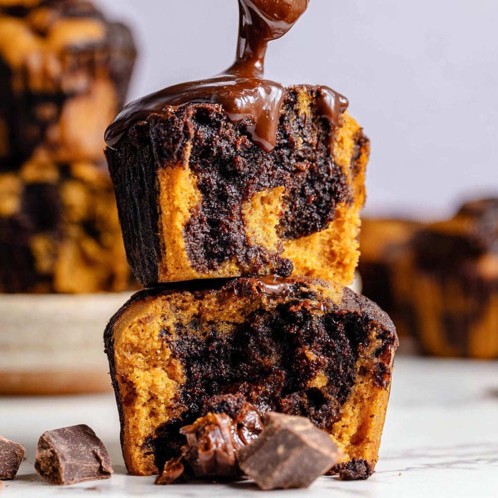 Double Chocolate Pumpkin Muffins – Broken Oven Baking