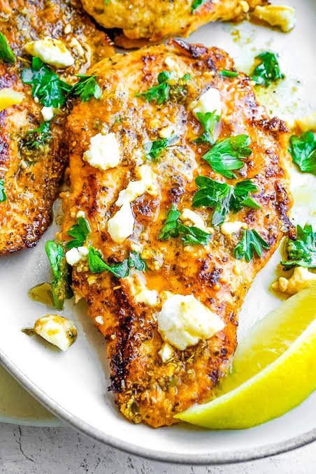 Greek Chicken with Lemon and Feta