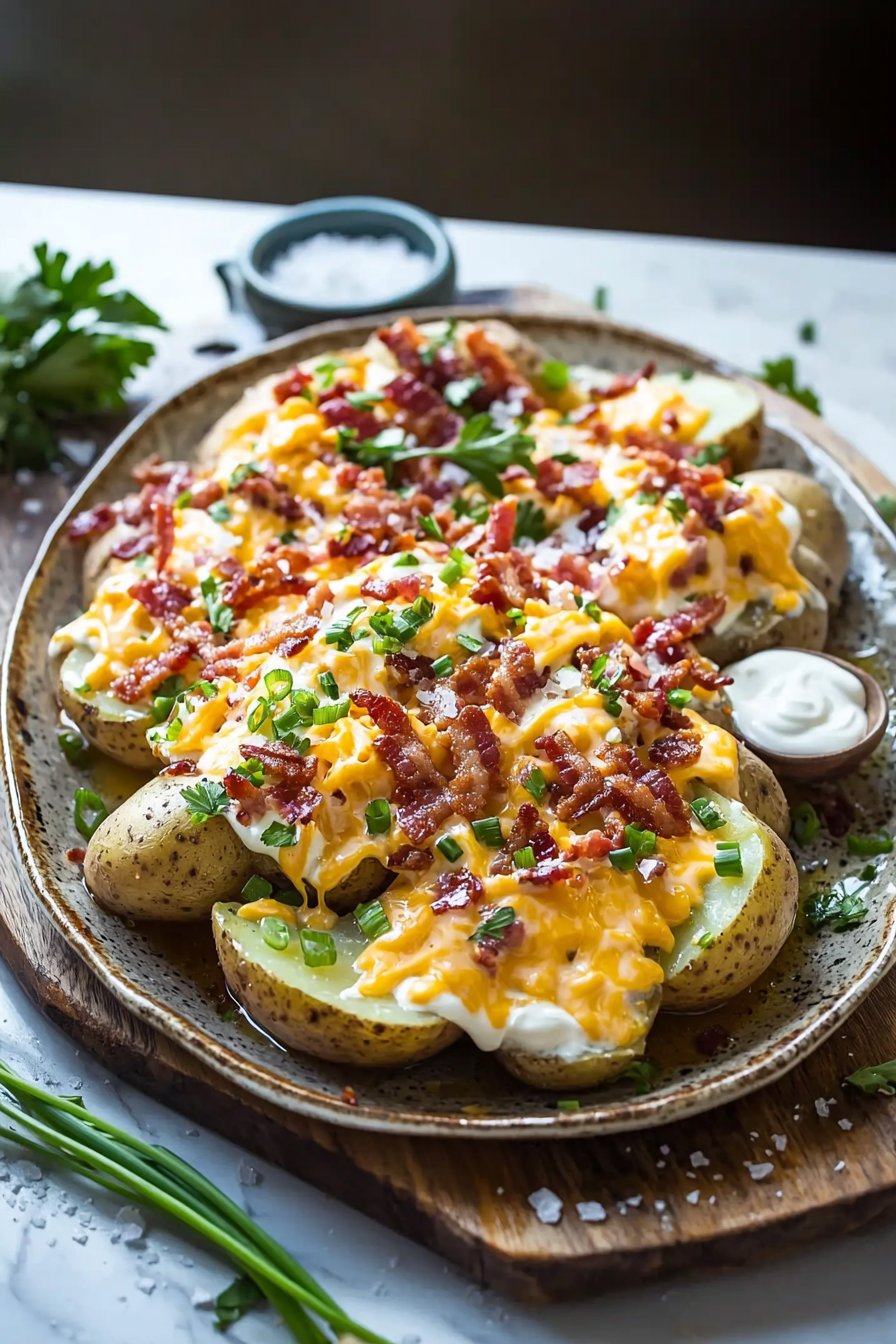 Twice Baked Loaded Breakfast Potatoes