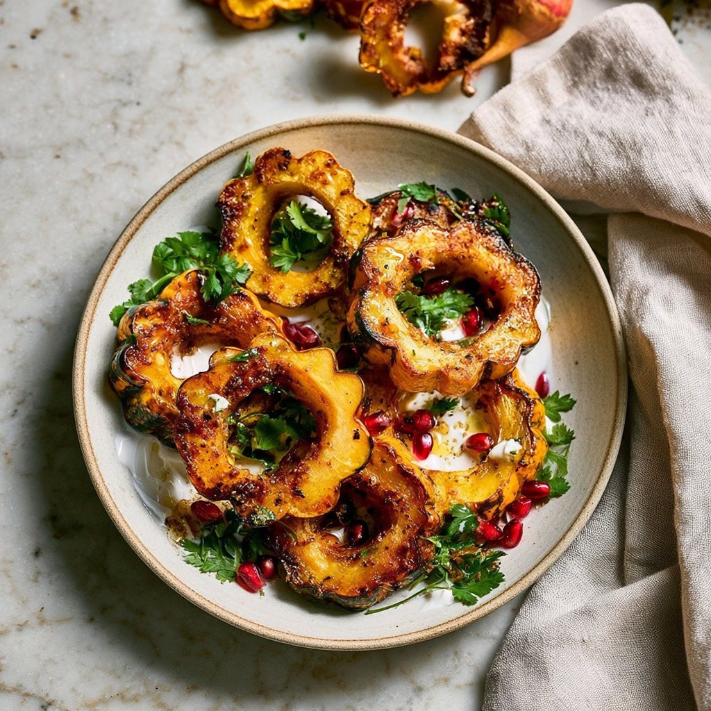 Roasted Delicata Squash Rings