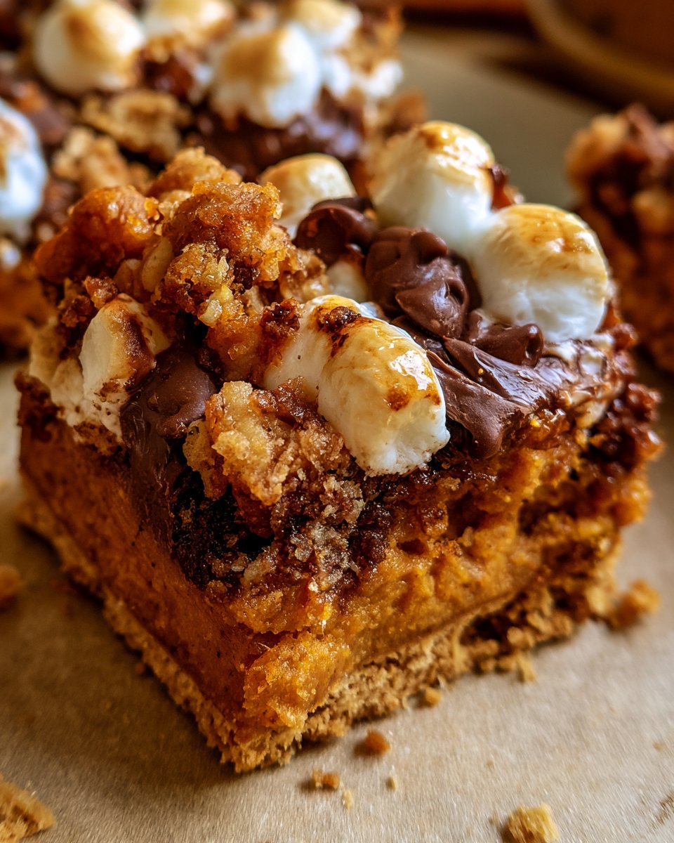 Kürbis S'mores Riegel