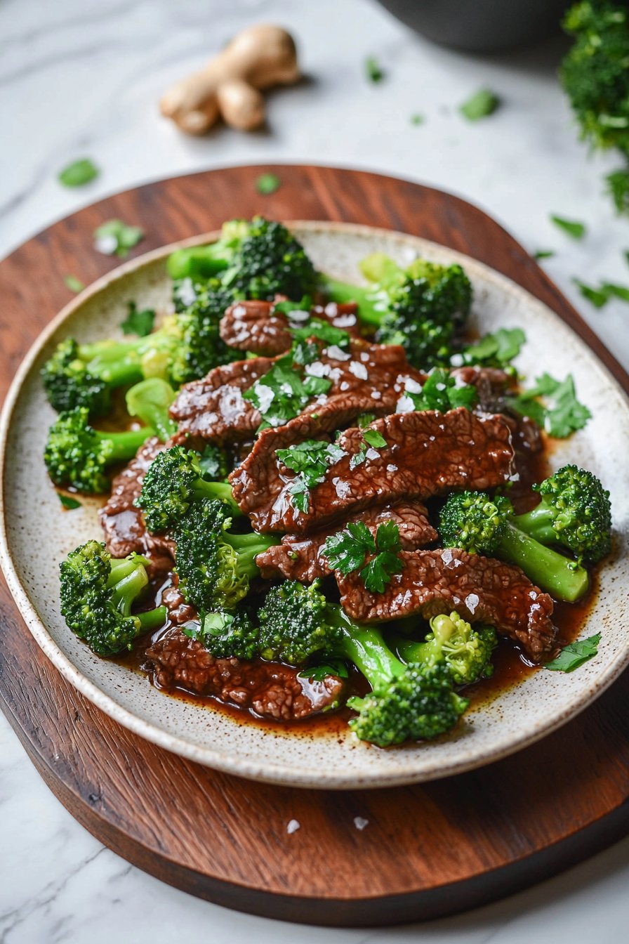 Besser als beim Mitnehmen: Rindfleisch und Brokkoli