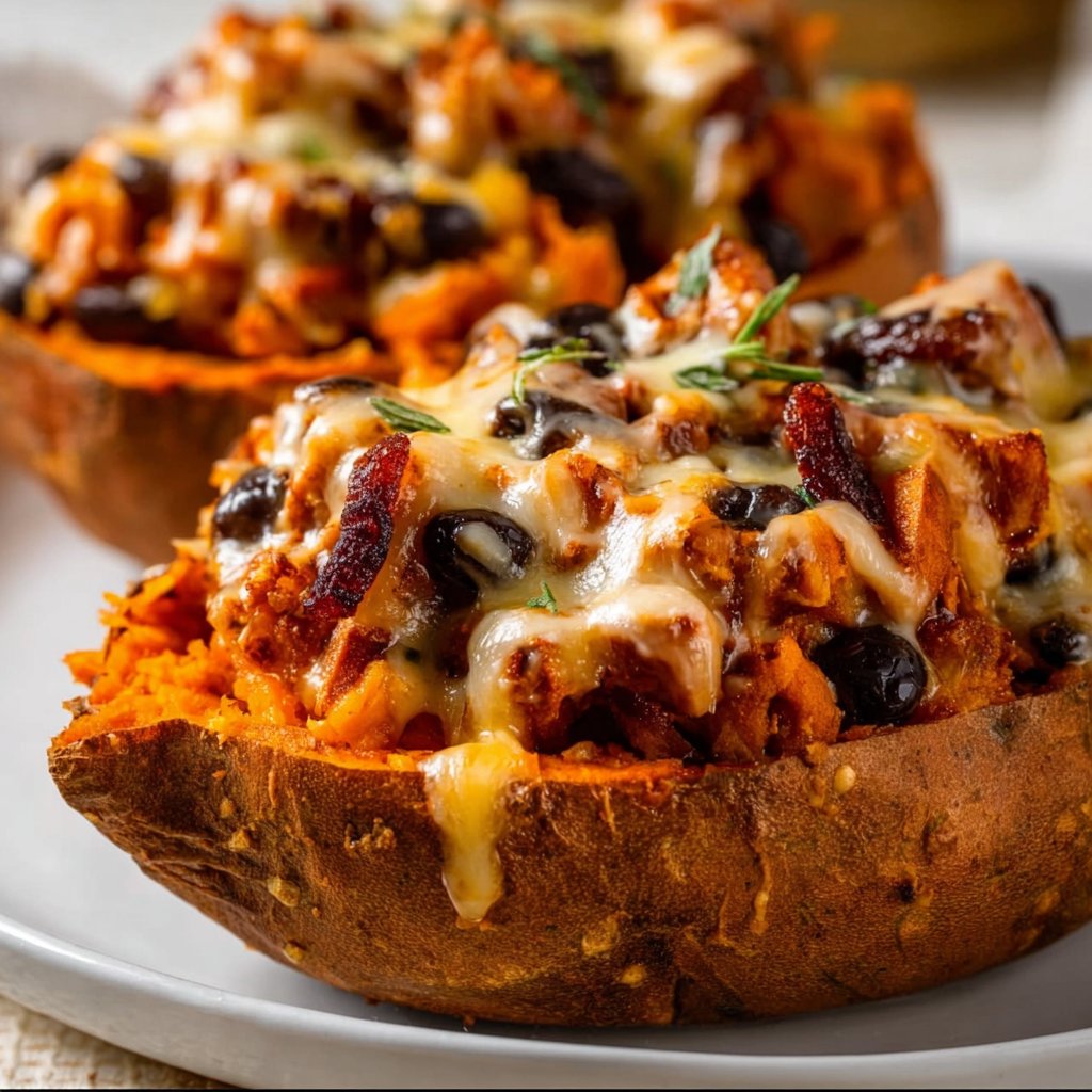 Turkey Stuffed Sweet Potatoes 3 Turkey Stuffed Sweet Potatoes