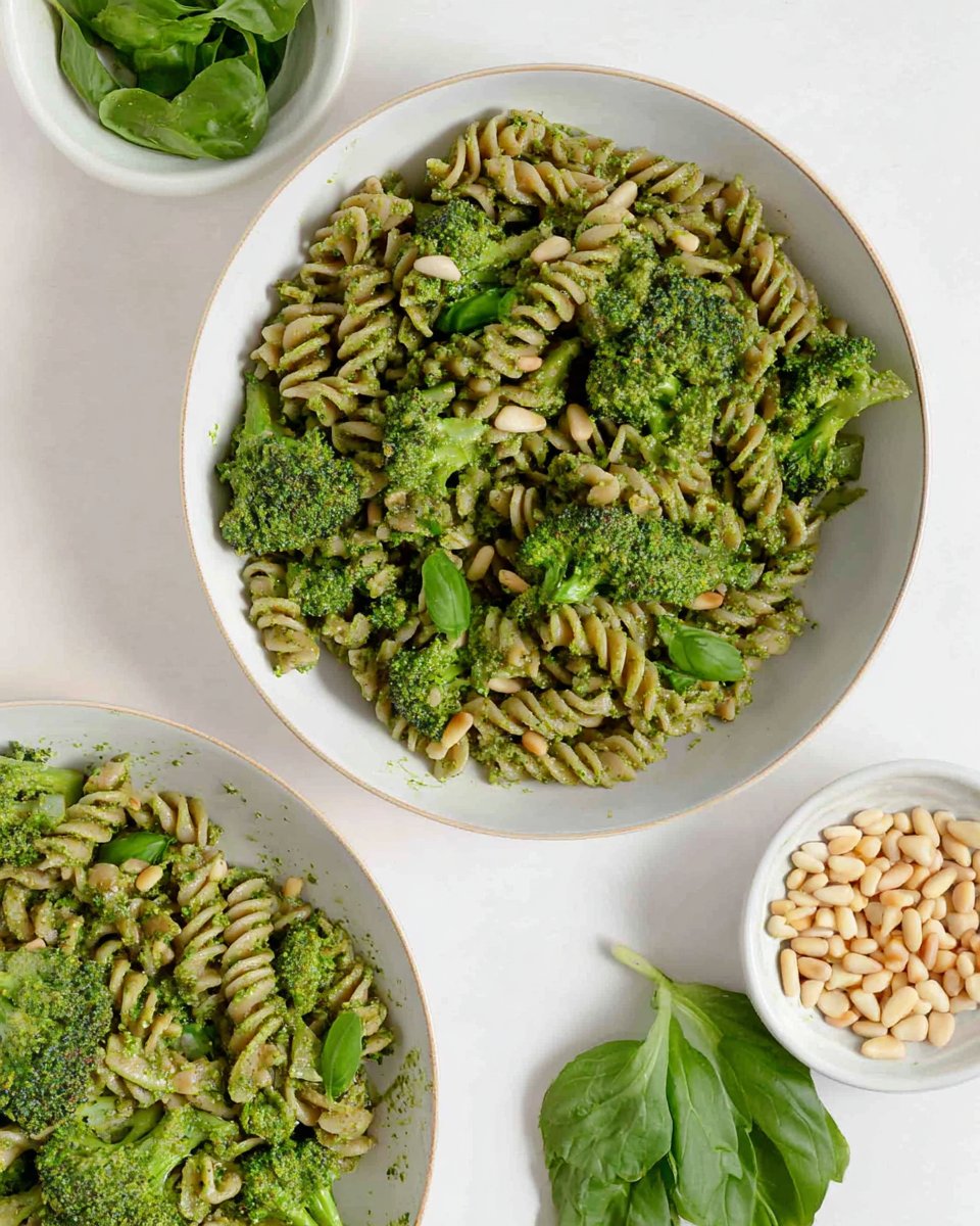 Vegan Broccoli Pesto Pasta