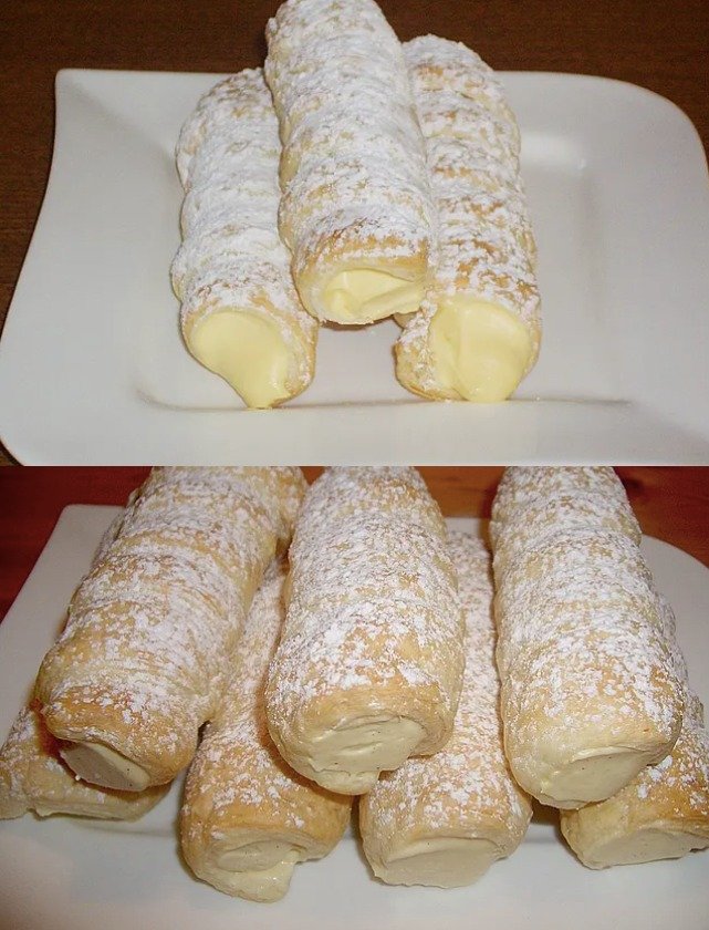 Selbstgemachte Schaumrollen mit italienischer Eischnee-Füllung – Geschmackvoll