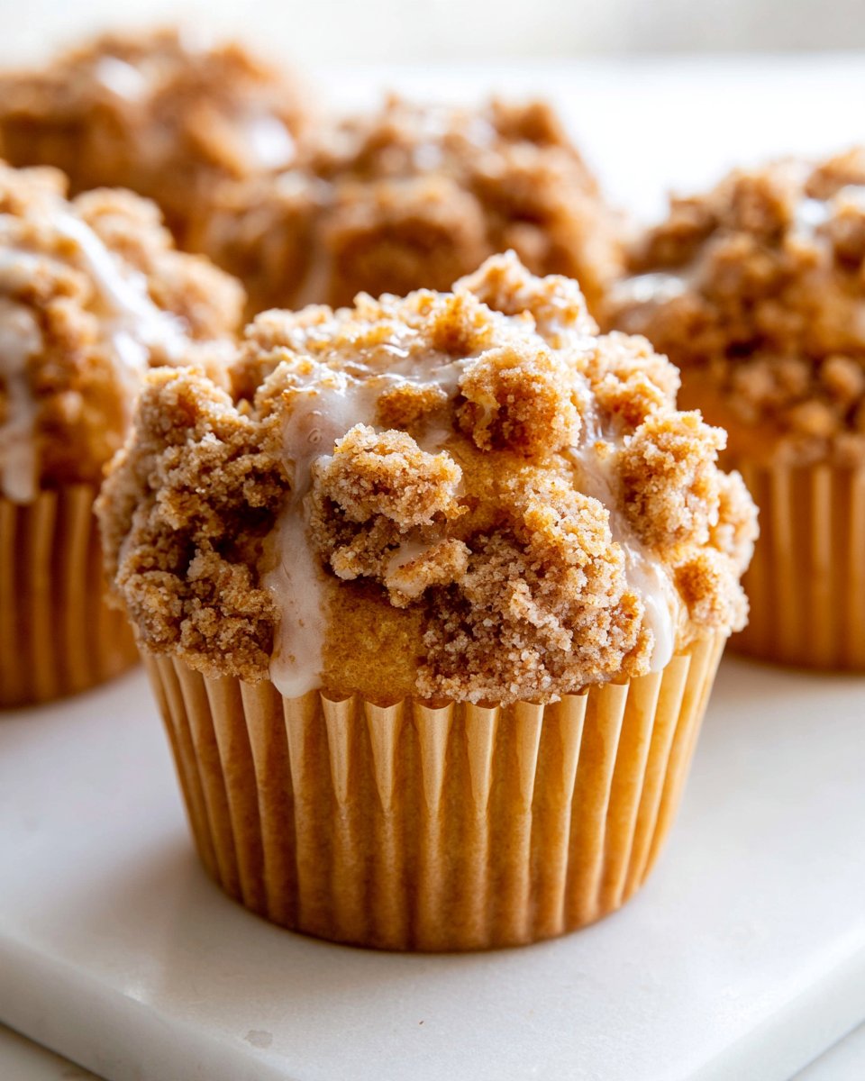 Pumpkin Crumb Cake Muffins