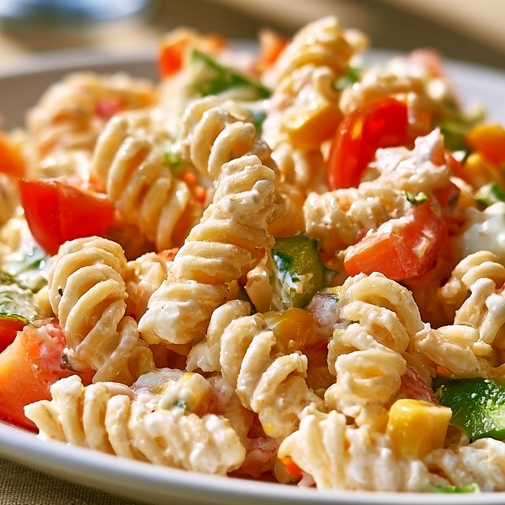 Kinder Nudelsalat mit Frischkäse