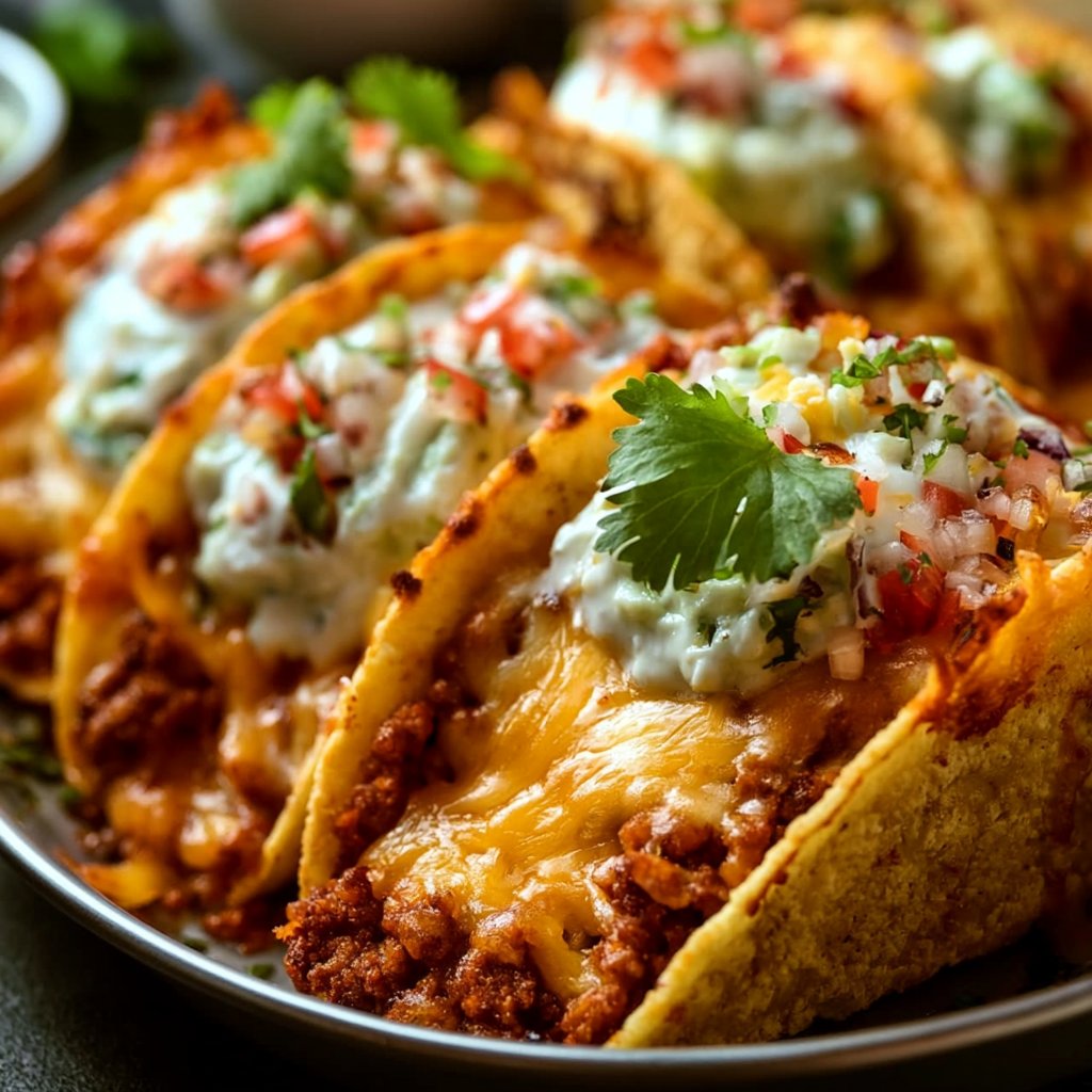 Ofen gebackene Käse-Tacos