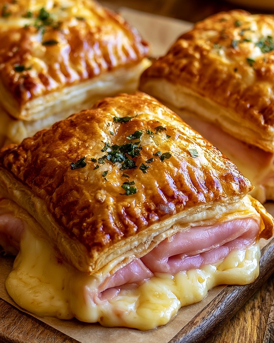 Ham and Gruyere Puff Pastry