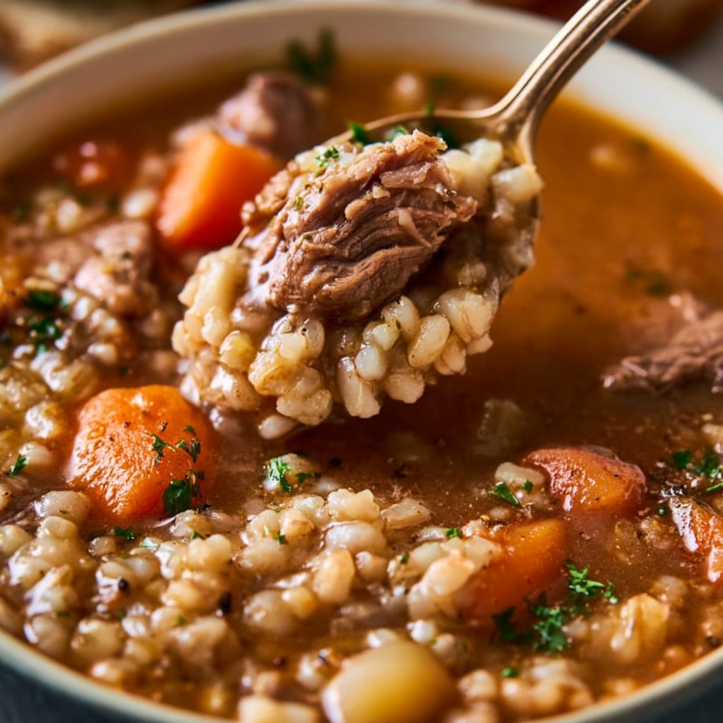 Instant Pot Beef Barley Soup | Beef and Barley Soup Stovetop, Easy Beef Barley Soup Stovetop