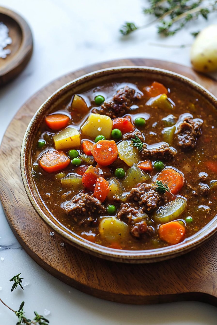 Crockpot Vegetable Beef Soup