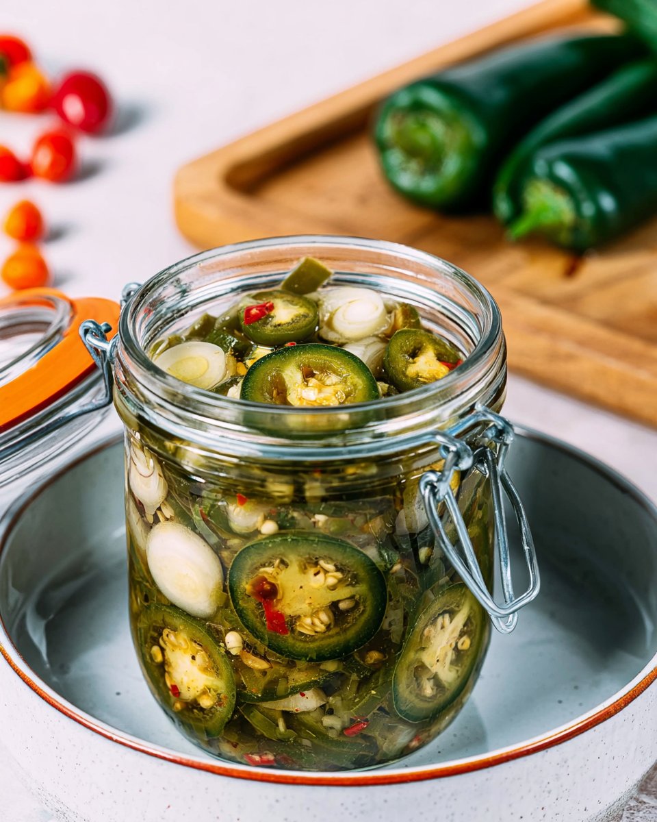 Homemade Pickled Jalapeños