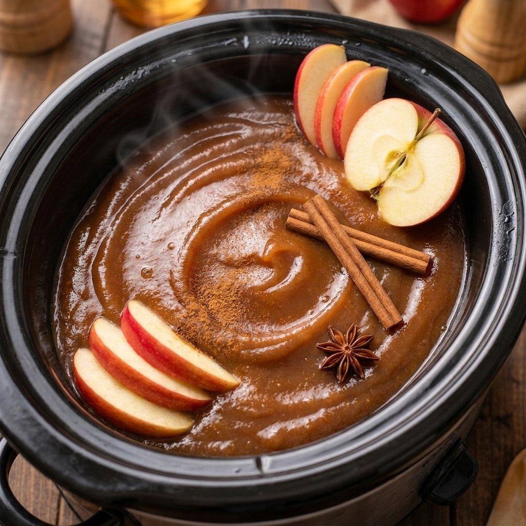Slow Cooker Apple Butter (No Peeling Required!)