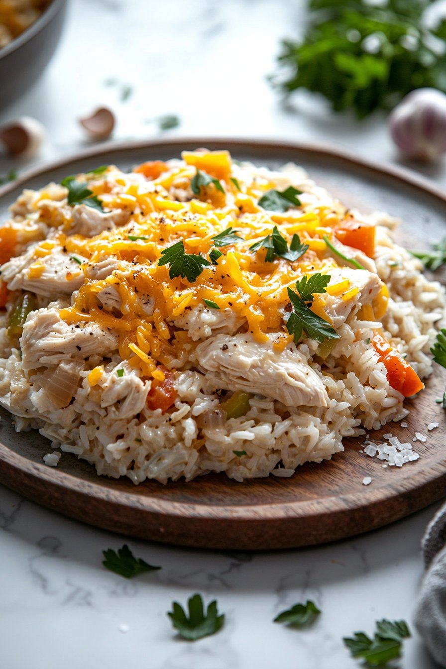 Hühnchen und Reis Auflauf