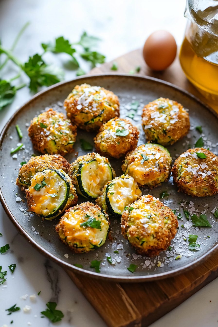 Cheesy Zucchini Tots
