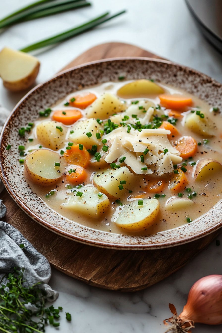 Einfache Crockpot Kartoffelsuppe