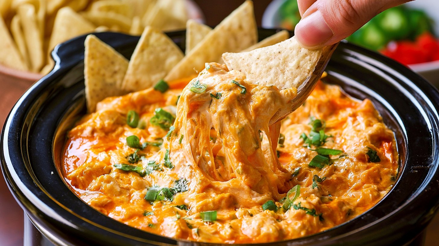 Buffalo Chicken Dip in a Crock Pot