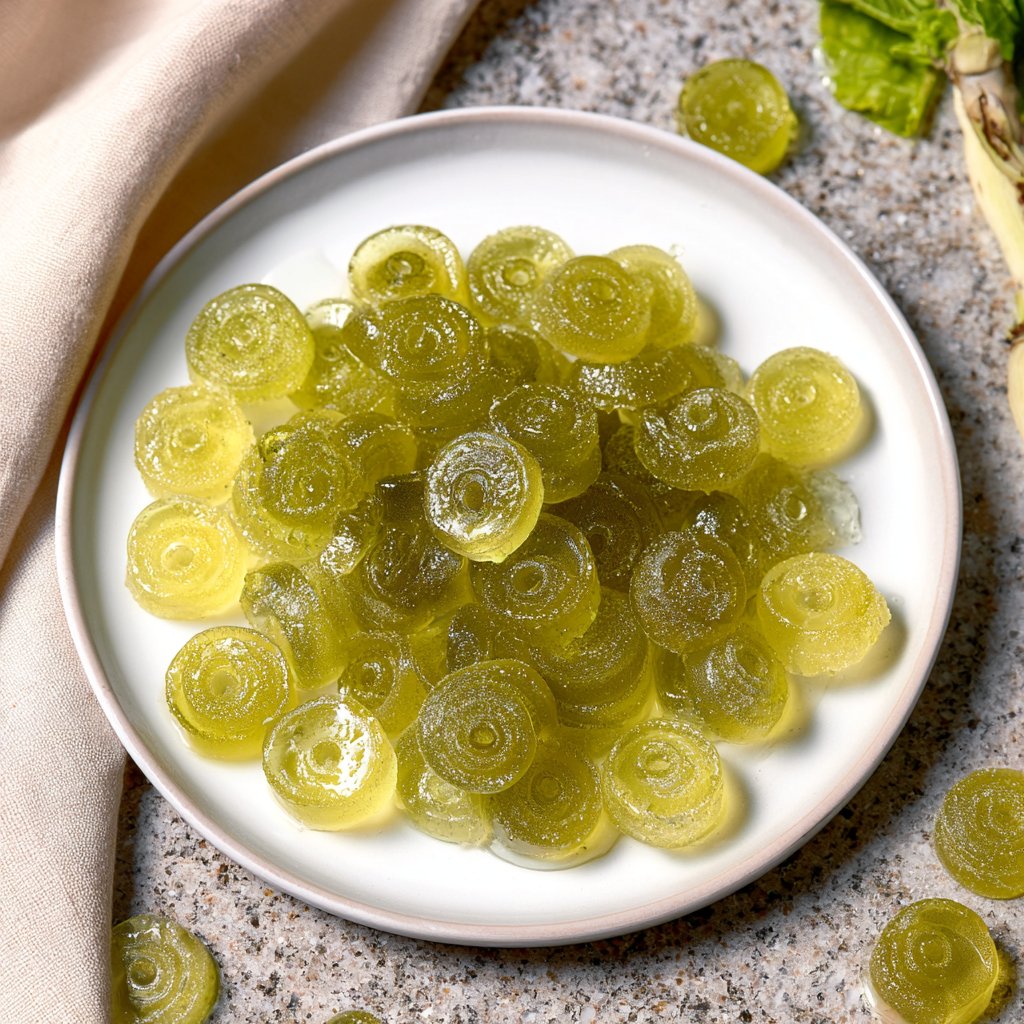 Homemade Healthy Sour Apple Gummies