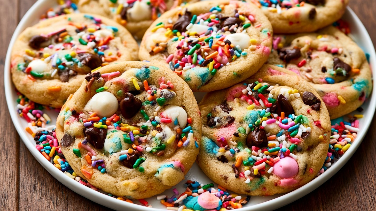 Cake Batter Chocolate Chip Cookies