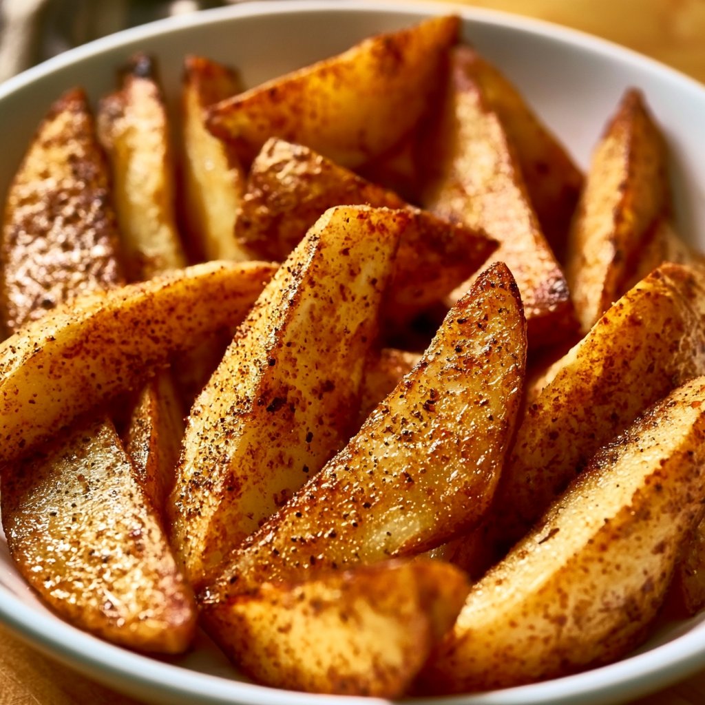Knusprige Kartoffelspalten