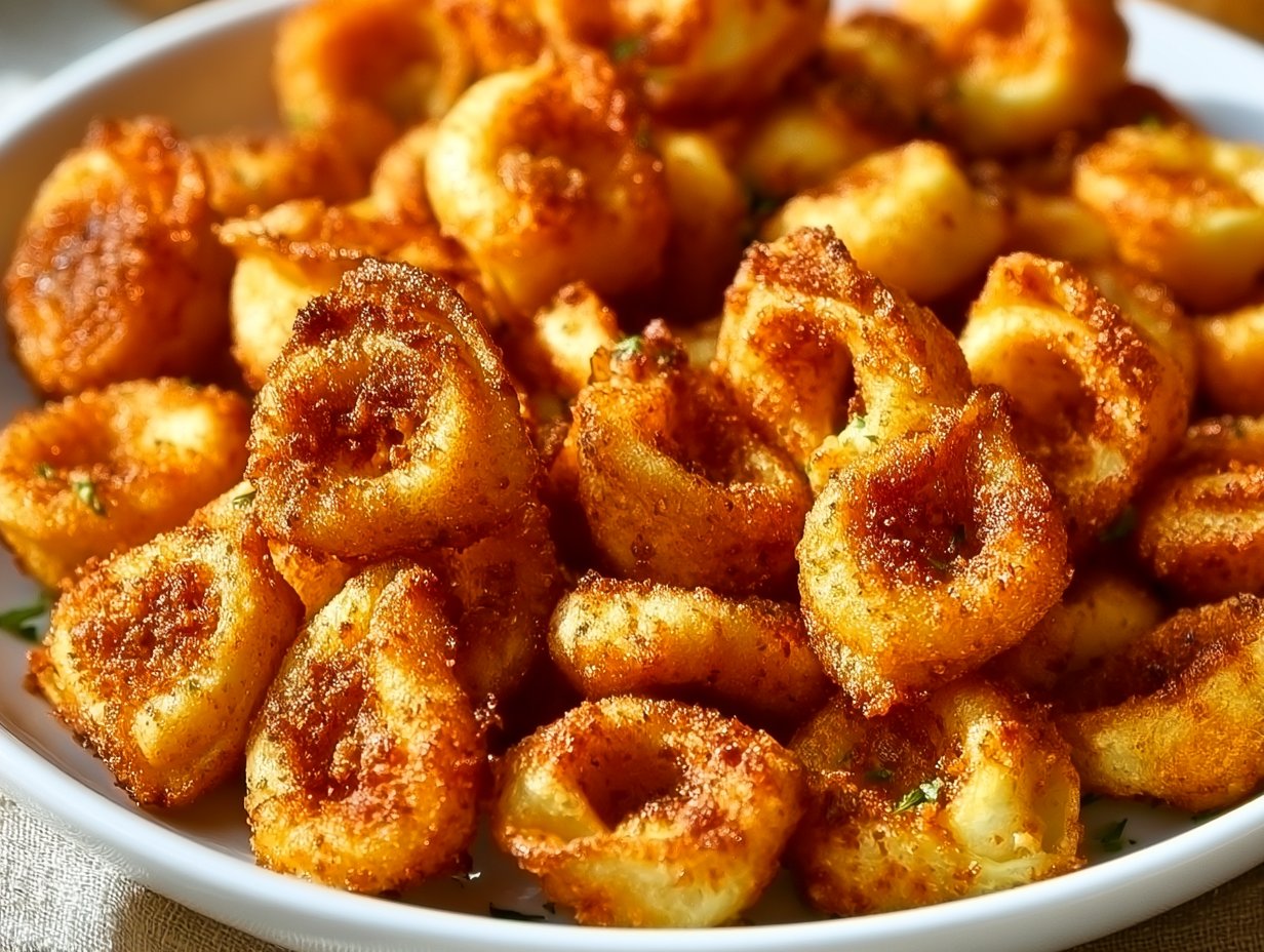 Krispige Tortellini aus der Heißluftfritteuse