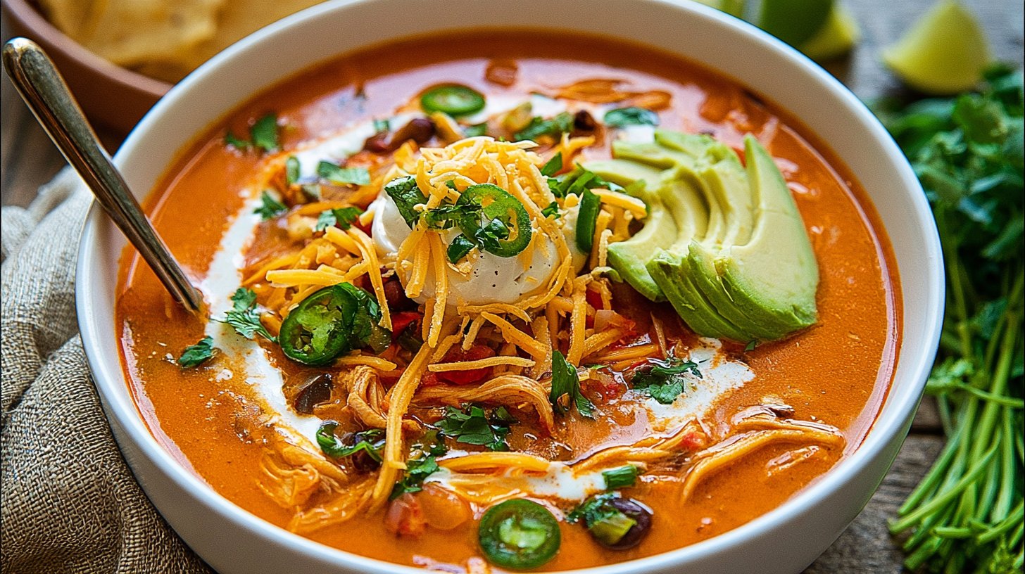 Quick Instant Pot Chicken Enchilada Soup