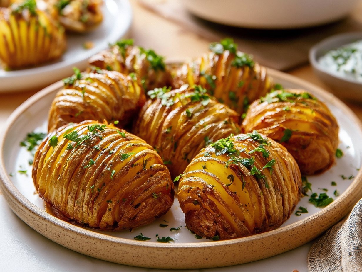 Hasselback-Kartoffeln aus der Airfryer